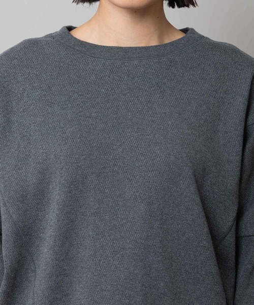 Munich（ミューニック）の「ハニカムサーマルショートスウェット（スウェット・レディース・オートミール/チャコールグレー/ブラック・FREE）」の6枚目の写真