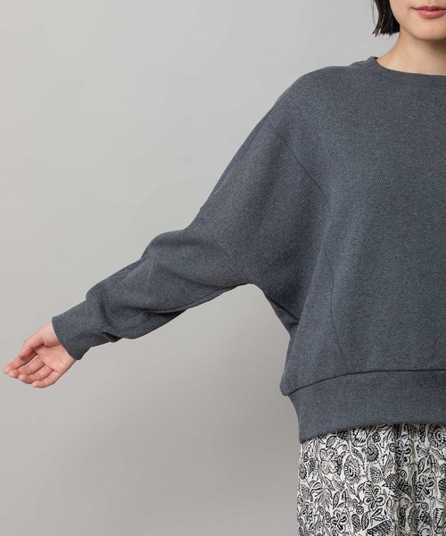 Munich（ミューニック）の「ハニカムサーマルショートスウェット（スウェット・レディース・オートミール/チャコールグレー/ブラック・FREE）」の7枚目の写真