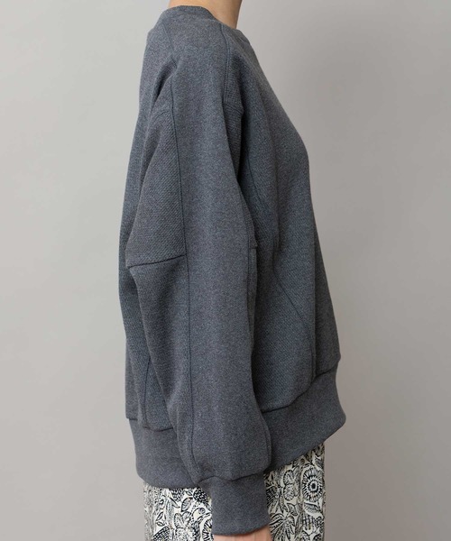 Munich（ミューニック）の「ハニカムサーマルショートスウェット（スウェット・レディース・オートミール/チャコールグレー/ブラック・FREE）」の8枚目の写真