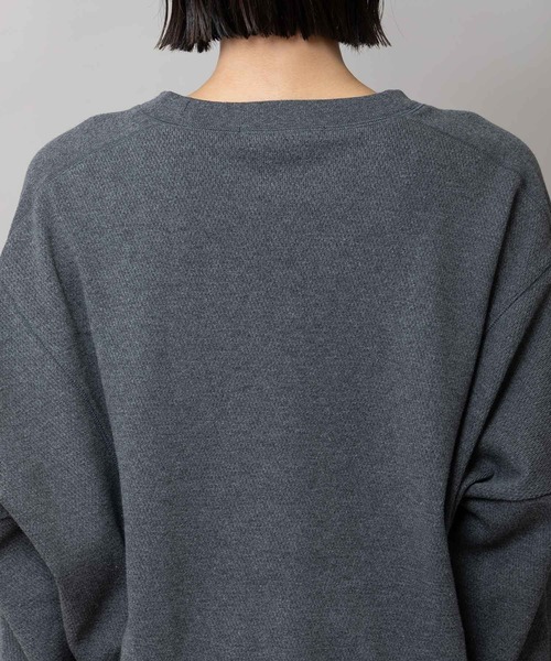 Munich（ミューニック）の「ハニカムサーマルショートスウェット（スウェット・レディース・オートミール/チャコールグレー/ブラック・FREE）」の9枚目の写真