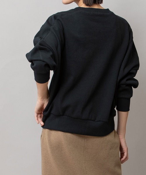 Munich（ミューニック）の「ハニカムサーマルショートスウェット（スウェット・レディース・オートミール/チャコールグレー/ブラック・FREE）」の14枚目の写真