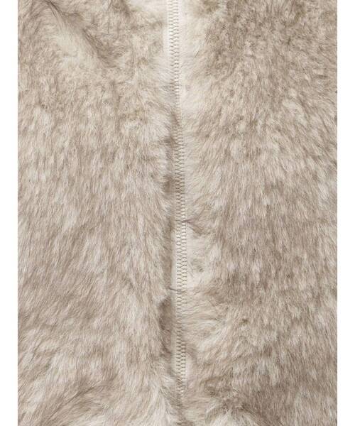 GYDA(ジェイダ)の「エコファーW ZIPベスト(ベスト・レディース・チャコールグレー/アイボリー・FREE)」の10枚目の写真