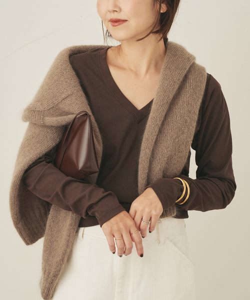 Vneck ロンT（Tシャツ/カットソー）｜Plage（プラージュ）の