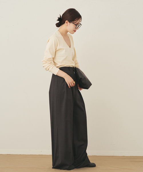 Vneck ロンT（Tシャツ/カットソー）｜Plage（プラージュ）の