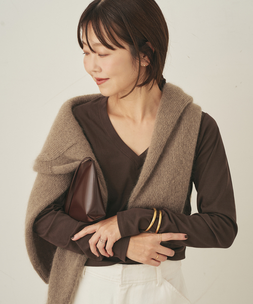 Vneck ロンT（Tシャツ/カットソー）｜Plage（プラージュ）の