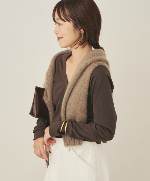 Vneck ロンT（Tシャツ/カットソー）｜Plage（プラージュ）の