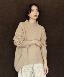【Et】Petit High Neck Cocoon Silhouette Knit