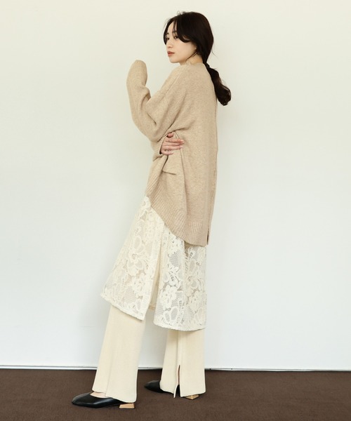 select MOCA Et(セレクトモカエト)の「【Et】Petit High Neck Cocoon Silhouette Knit(ニット/セーター・レディース・ベージュ/ブラック/カーキ・FREE)」の15枚目の写真