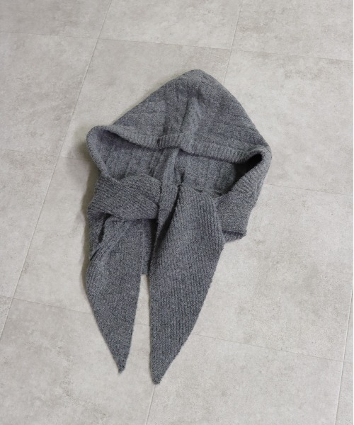 フード付きニットストール（ストール/ショール）｜attiree（アティレー