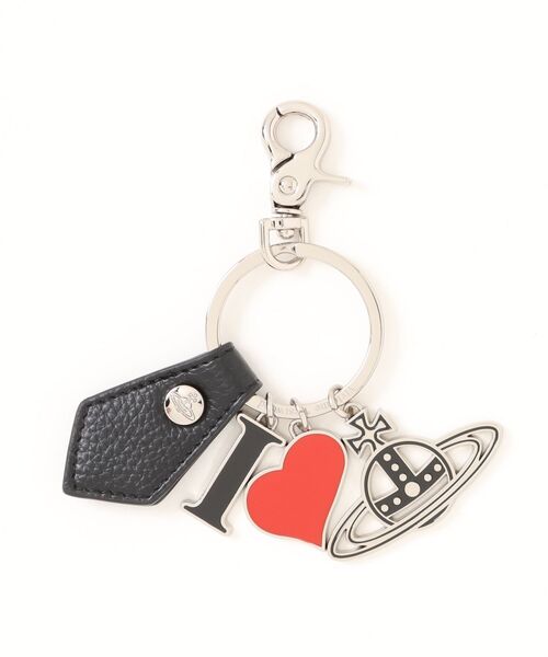 Vivienne Westwood(ヴィヴィアンウエストウッド)の「I LOVE ORB KEYRING(キーケース/キーアクセサリー・レディース・シルバー/ブラック・FREE)」の2枚目の写真