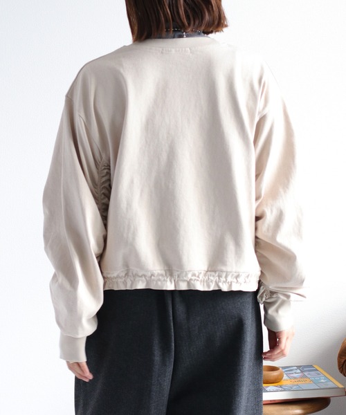 cepo（セポ）の「サガラ刺繍ドロストギャザープルオーバー（Tシャツ/カットソー・レディース・キャメル/ブラック/グレー・M）」の18枚目の写真