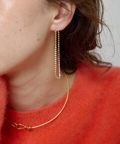 WEB/一部店舗限定》SLOBE エクレアチェーンピアス（ピアス（両耳用