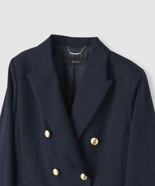 allureville【定価:41,800円】リオペルダブルブレストジャケット リオペルダブルブレストジャケット | allureville (Women