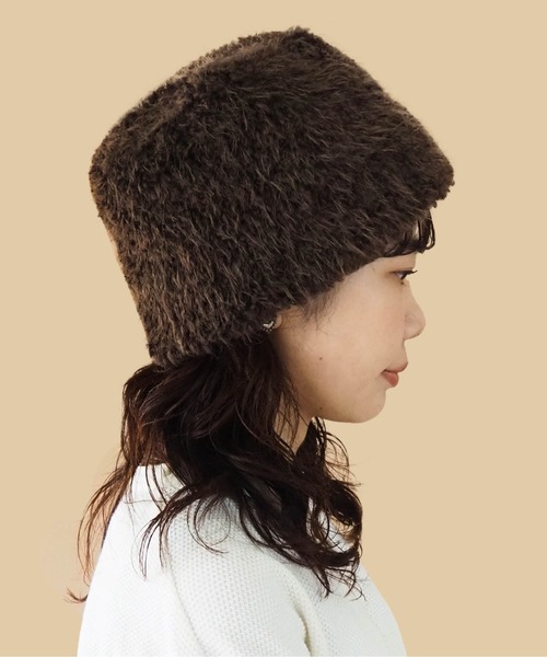 CONTROL FREAK(コントロールフリーク)の「CONTROL FREAK(コントロールフリーク)ベアロシアンキャップ(キャップ・レディース・ブラック/ブラウン・FREE)」の3枚目の写真