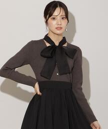 WILLSELECTION | シアーリボンニット(ニット/セーター)