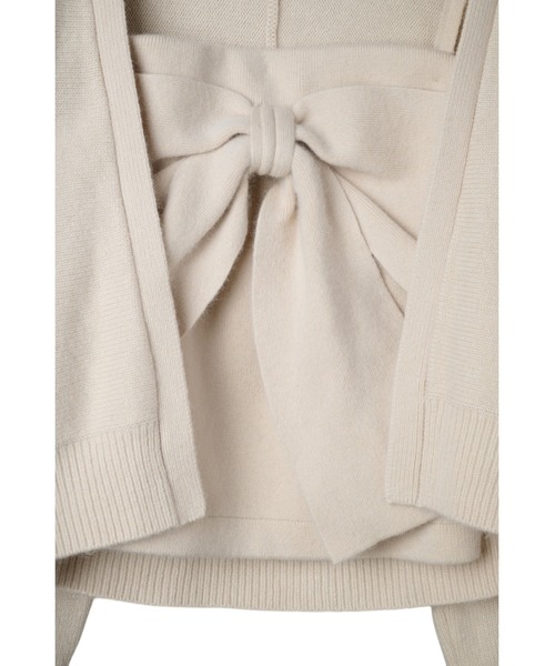 Lydie Ribbon-Tie Knit Ensemble（カーディガン/ボレロ）｜Her lip to