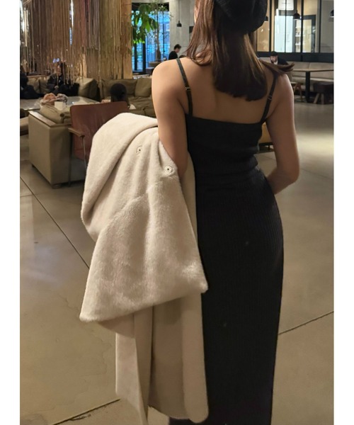 Lydie Ribbon-Tie Knit Ensemble（カーディガン/ボレロ）｜Her lip to