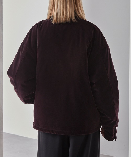 ファイヤーマン ベロア合皮切り替えジャケット（ブルゾン）｜Loose