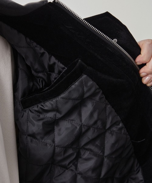 ファイヤーマン ベロア合皮切り替えジャケット（ブルゾン）｜Loose