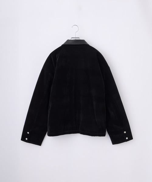 ファイヤーマン ベロア合皮切り替えジャケット（ブルゾン）｜Loose