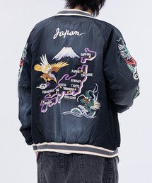 JOHN'S CLOSET(ジョンズクローゼット)の【22】ヴィンテージ加工 レーヨンサテン スーベニアジャケット/スカジャン(スカジャン)