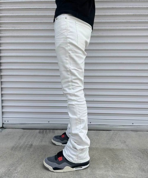 mnml(ミニマル)の「mnml/ミニマル/X598 SKINNY STACKED DENIM(デニムパンツ・メンズ・ブルー/ブラック系その他/ホワイト/ブラック・28/29/30/34/32)」の13枚目の写真