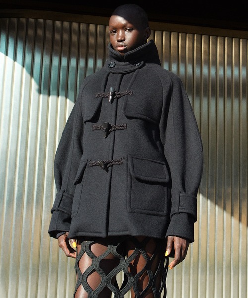 RUMCHE（ラムシェ）の「RUMCHE Herringbone Duffle Coat（ダッフル