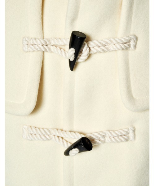 RUMCHE（ラムシェ）の「River Short Duffle Coat / リバーショートダッフルコート（ダッフルコート・レディース・ブラック/ホワイト・FREE）」の16枚目の写真