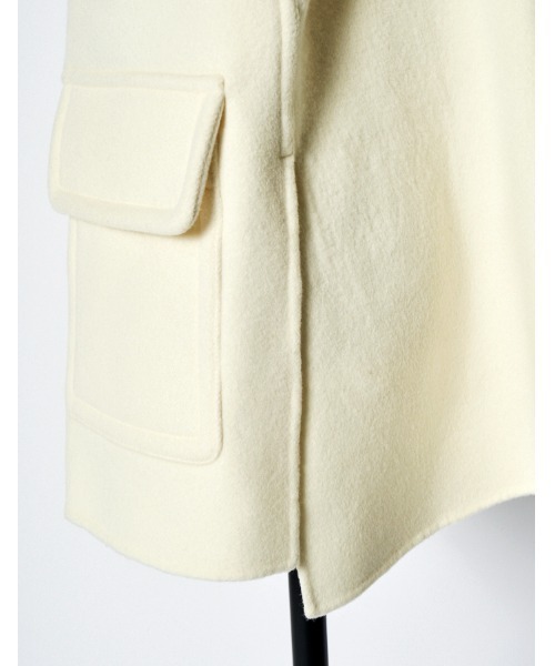 RUMCHE（ラムシェ）の「River Short Duffle Coat / リバーショートダッフルコート（ダッフルコート・レディース・ブラック/ホワイト・FREE）」の20枚目の写真