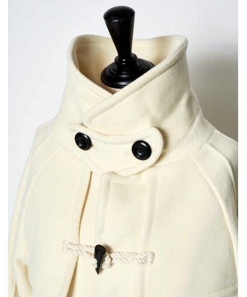 RUMCHE（ラムシェ）の「River Short Duffle Coat / リバーショートダッフルコート（ダッフルコート・レディース・ブラック/ホワイト・FREE）」の17枚目の写真