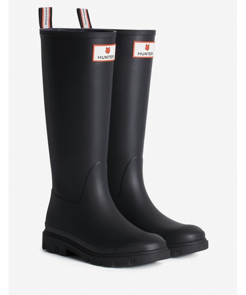 Maison Kitsune(メゾンキツネ)のMAISON KITSUNE x HUNTER UNISEX DOWNPOUR TALL BOOTS(レインシューズ)