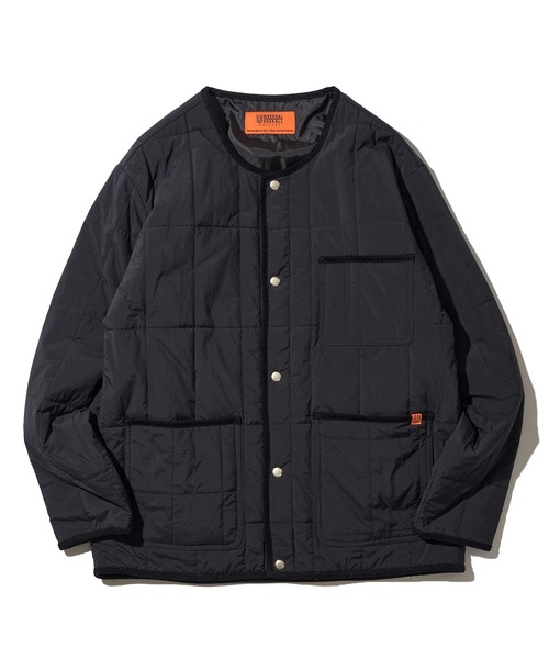 UNIVERSAL OVERALL(ユニバーサルオーバーオール)の「【UNIVERSAL OVERALL】キルティング中綿ジャケット(ブルゾン・レディース・ブラック/カーキ/グレー・MEDIUM/LARGE/X-LARGE)」の1枚目の写真