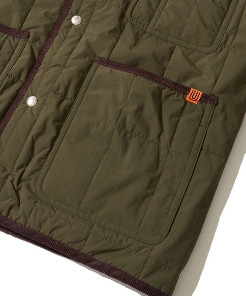 UNIVERSAL OVERALL(ユニバーサルオーバーオール)の「【UNIVERSAL OVERALL】キルティング中綿ジャケット(ブルゾン・レディース・ブラック/カーキ/グレー・MEDIUM/LARGE/X-LARGE)」の9枚目の写真