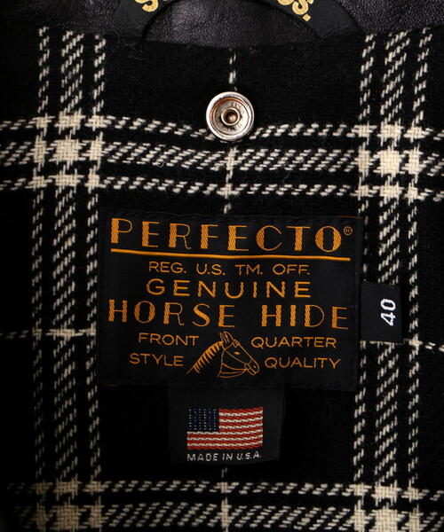 schott（ショット）の「Schott/ショット/668US SPECIAL HORSEHIDE ONESTAR/スペシャルフォースハイド ワンスター（ライダースジャケット・メンズ・ブラック・36/38/40/42/44）」の6枚目の写真