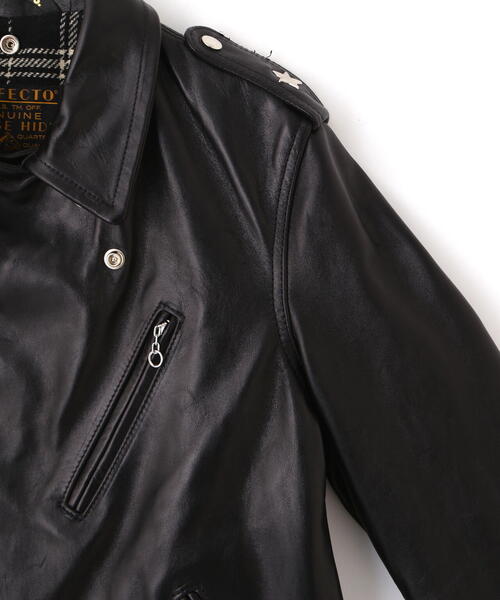 schott（ショット）の「Schott/ショット/668US SPECIAL HORSEHIDE ONESTAR/スペシャルフォースハイド ワンスター（ライダースジャケット・メンズ・ブラック・36/38/40/42/44）」の7枚目の写真
