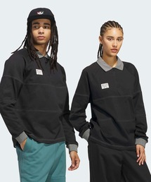 adidas | シュムーフォイルの厚手の生地を用いたラグビー長袖シャツ / ロンT / アディダスオリジナルス adidas Originals(Tシャツ/カットソー)