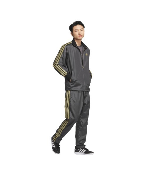adidas（アディダス）の「アディダス adidas Staygold クライマウォーム メッシュの裏地付き フルレングス オープンヘム パンツ（その他パンツ・メンズ・ブラック×ブラック/ホワイト×ゴールド/ブラック×ゴールド・S/M/L/LL/3L）」の4枚目の写真