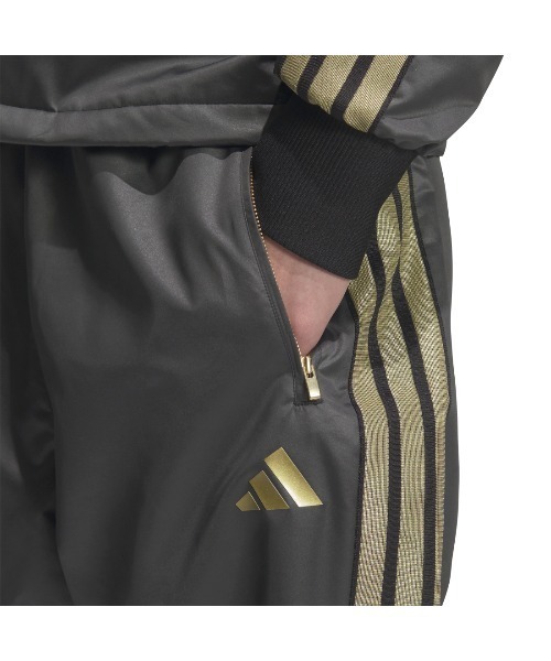 adidas（アディダス）の「アディダス adidas Staygold クライマウォーム メッシュの裏地付き フルレングス オープンヘム パンツ（その他パンツ・メンズ・ブラック×ブラック/ホワイト×ゴールド/ブラック×ゴールド・S/M/L/LL/3L）」の6枚目の写真