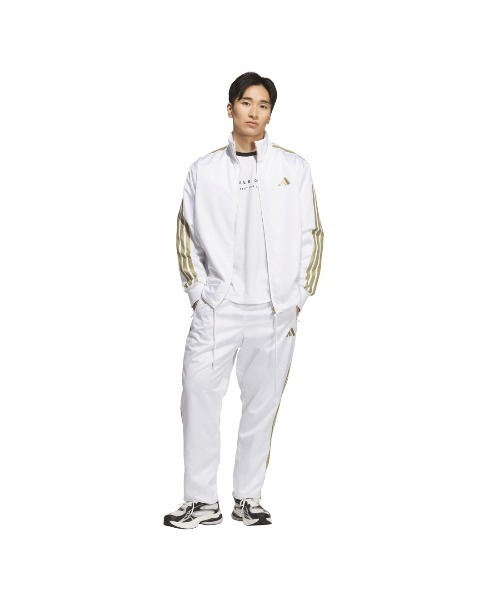 adidas（アディダス）の「アディダス adidas Staygold クライマウォーム メッシュの裏地付き フルレングス オープンヘム パンツ（その他パンツ・メンズ・ブラック×ブラック/ホワイト×ゴールド/ブラック×ゴールド・S/M/L/LL/3L）」の12枚目の写真