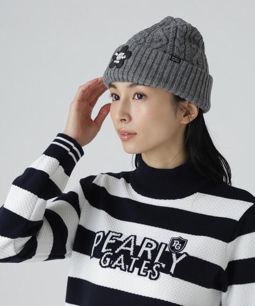 PEARLY GATES（パーリーゲイツ）の「【PEARLY GATES】耳当て付きブリム