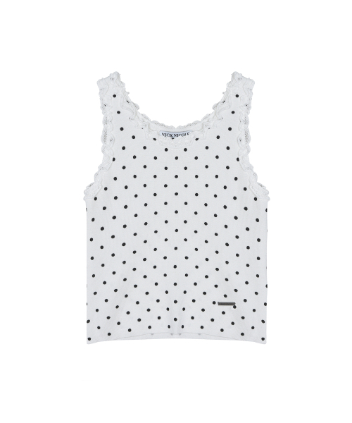 NICK&NICOLE(ニックアンドニコール)の「DOT LACE SLEEVELESS TOP_IVORY(Tシャツ/カットソー・レディース・その他・FREE)」の5枚目の写真