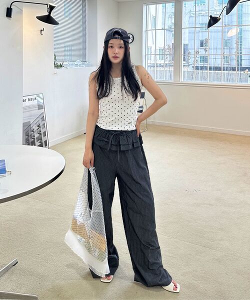 NICK&NICOLE(ニックアンドニコール)の「DOT LACE SLEEVELESS TOP_IVORY(Tシャツ/カットソー・レディース・その他・FREE)」の7枚目の写真
