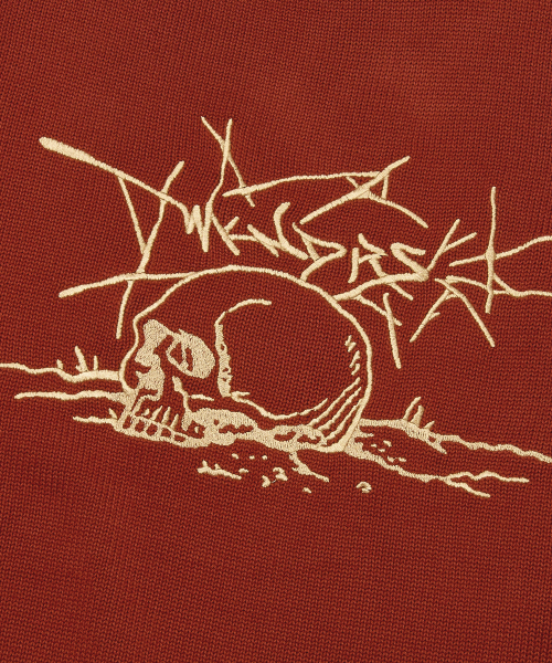WKNDRS(ウィーキャンドース)の「SKULL KNITTED SWEATER (BURGUNDY)(ニット/セーター・レディース・その他・LARGE/X-LARGE/MEDIUM)」の6枚目の写真
