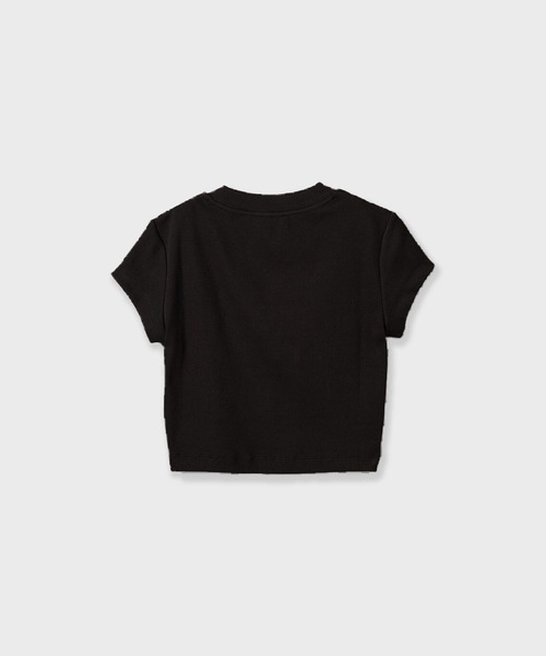 Calvin Klein(カルバン・クライン)の「Calvin Klein A-MONOGRAM BABY TEE / 47AB802 (Tシャツ/カットソー・レディース・ホワイト/ブラック・M/S)」の4枚目の写真