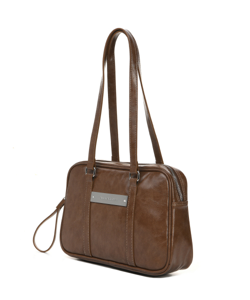 NICK&NICOLE(ニックアンドニコール)の「CRYSTAL LEATHER BOSTON BAG_CAMEL(ショルダーバッグ・レディース・その他・FREE)」の2枚目の写真