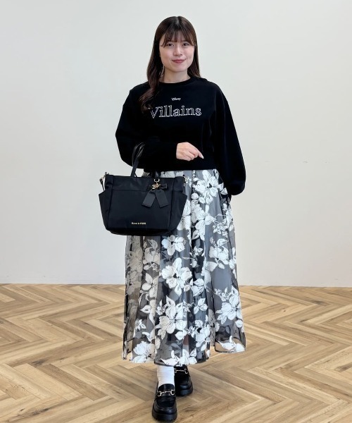 撥水加工リボンチャームマルチポケットトートS（トートバッグ