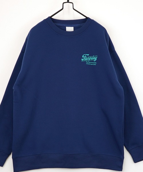 セール】グラフィック ワイド スウェット プルオーバー 裏起毛 長袖