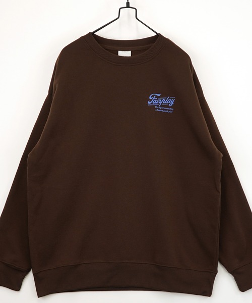 セール】グラフィック ワイド スウェット プルオーバー 裏起毛 長袖