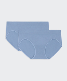 MUSINSA STANDARD WOMAN（ムシンサスタンダードウーマン）の「Women's Holgarment Panties 2 Pack [Blue Grey]（ショーツ）」