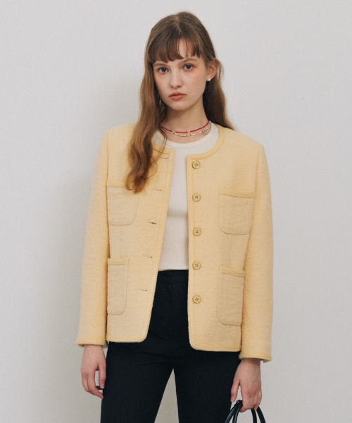 TTUDEMENT(トュードメント)の「BOUCLE TWEED JACKET BUTTER(その他アウター・レディース・その他・MEDIUM)」の3枚目の写真